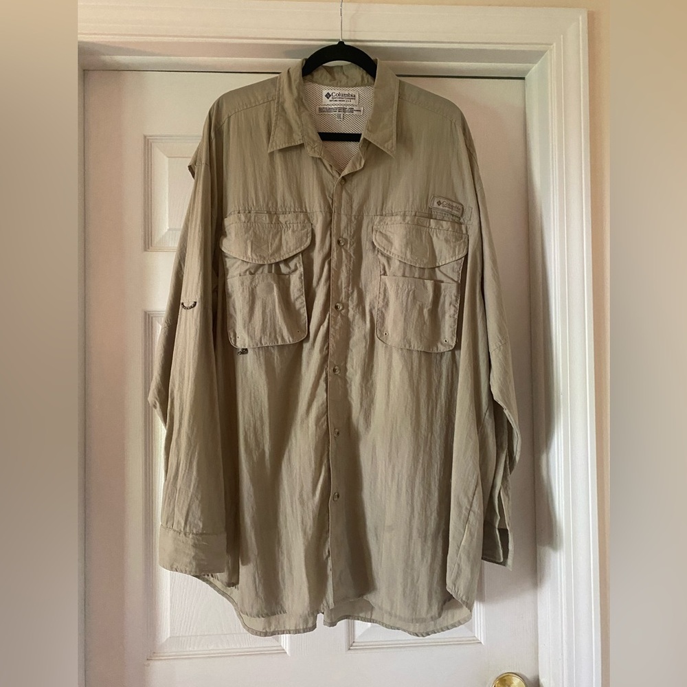 Columbia men’s long sleeve button down shirt size XXL